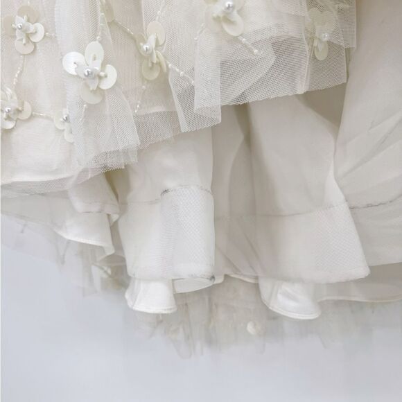BHLDN Remy Beaded Skirt Bridal Size‎ 4 (runs small) - Picture 10 of 11